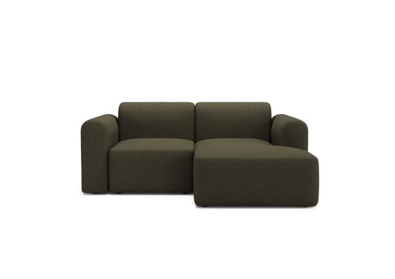 Tenksom Ecksofa Rund, kompakte Relax-Ecke, für kleine Räume, hoher Sitzkomfort, Bezüge wechselbar, Kaltschaum im Sitz, Nordic Swan Ecolabel von Tenksom