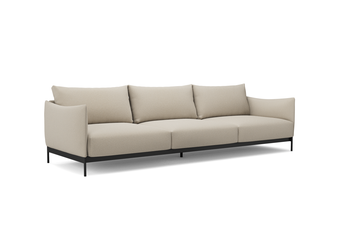 Tenksom Kayto Sofa (3-Sitzer) 767 Apricot - Cura PK5 3-Sitzer - Breite 250 cm (A3) von Tenksom