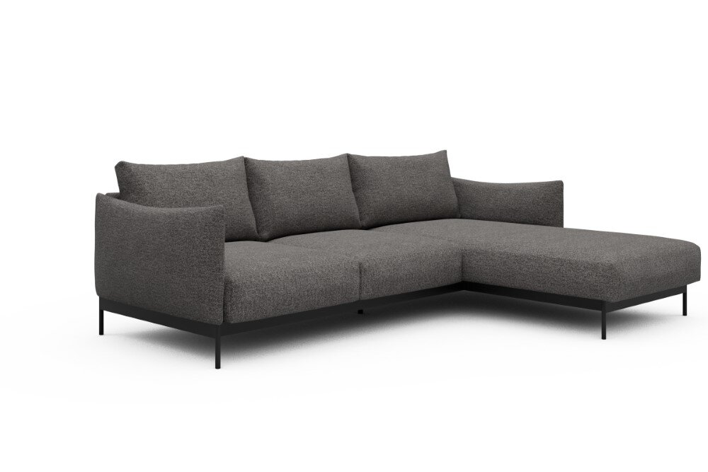 Tenksom Kayto Sofa mit Chaiselongues 772 Salt & Pepper Carreno PK6 2-Sitzer + Lounger - Breite 265 cm (B2) von Tenksom