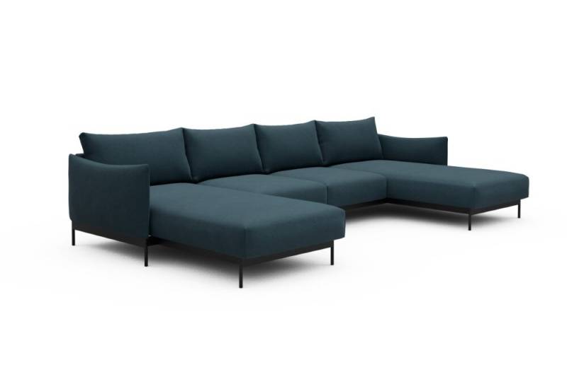 Tenksom Kayto Sofa mit Doppel-Chaiselongues 443 Indigo - Satya PK3 2-Sitzer + Doppellounger - Breite 355 cm (B4) von Tenksom