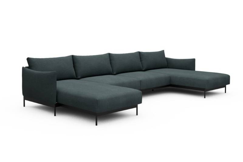 Tenksom Kayto Sofa mit Doppel-Chaiselongues 601 Ochre - Corduroy  PK2 2-Sitzer + Doppellounger - Breite 385 cm (D4) von Tenksom