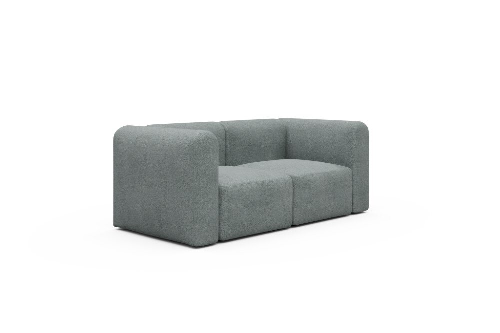 Tenksom Rund Sofa 2- & 3-Sitzer hohe Armlehne 499 Light mixed Green - Casone PK3 2-Sitzer - Breite 184 cm (A2H) von Tenksom