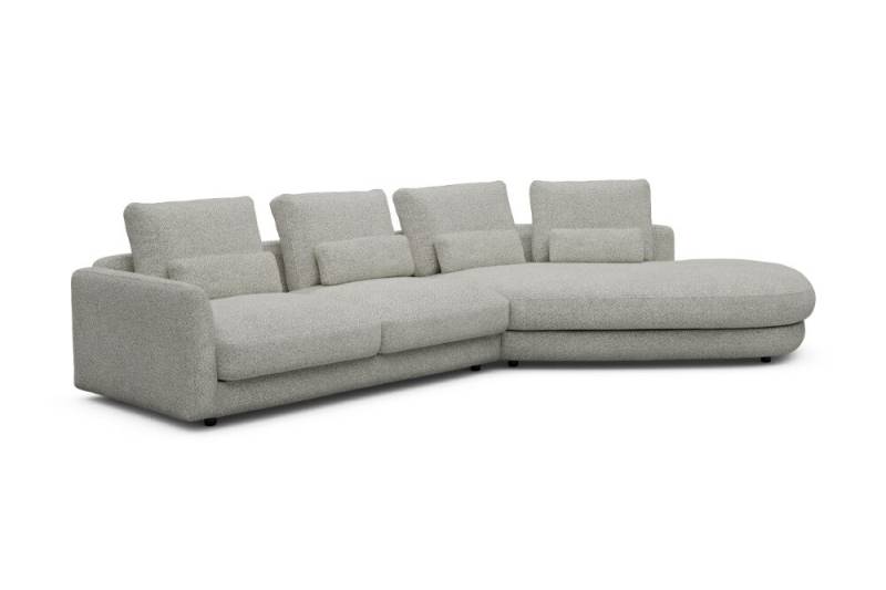 Tenksom Vivole Sofa mit 45° OpenEnd Lounger 867 Warm Sand - Vanora PK6 2,5-Sitzer + 45° Lounger - Breite 361 cm von Tenksom