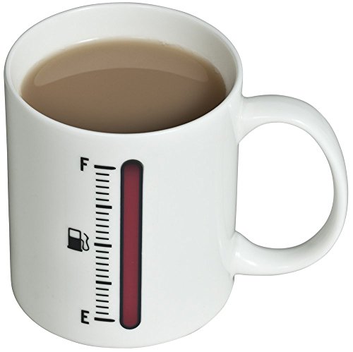 Tenlacum Heat Tasse mit animierter Thermo-Effekt – 0,3 l – für Kaffee, Tee, Kakao, Milch, Wasser, etc, Petrol Pump, 14.2 x 12.2 x 11.8 von Tenlacum