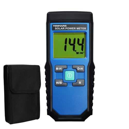 Handheld Digital Solar Leistung Meter (Pyranometer) 2000 W/m2, 634BTU / (ft2xh) Messung Solarstrahlungs Energie Insolations Prüfvorrichtung von TENMARS