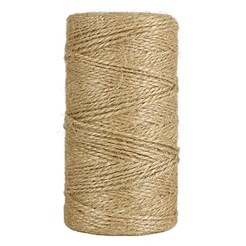 Tenn Well 100m 2-lagig Garten Bindfäden, Dicker Faden aus Natürlicher Jute für Floristik, Geschenke, DIY, Dekoration, Bündel, Garten und Recyceln (Braun) von Tenn Well