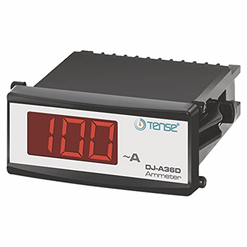 Tense DJ-A36D Wechselstrom Einbaumessgerät AC Amperemeter 1-100A inkl. Stromwandler 1-Phasig von Tense Elektronik