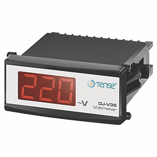 Tense DJ-V36 Wechselspannung Einbaumessgerät AC Voltmeter 0-500V 1-Phasig von Tense Elektronik