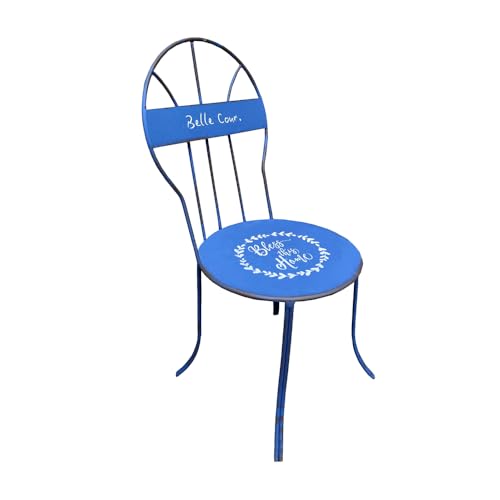 TentHome Blumenhocker Metall Vintage Shabby Kleiner Sitzhocker Landhaus Pflanzenhocker Rustikal Fußbänkchen Tritthocker Kinderhocker Used-Look Garten Dekohocker Shabby blau, klein TentHome Blumenhocker Metall Vintage Shabby Kleiner Sitzhocker Landhaus Pflanzenhocker Rustikal Fußbänkchen Tritthocker Kinderhocker Used-Look Garten Dekohocker Shabby blau, klein von TentHome