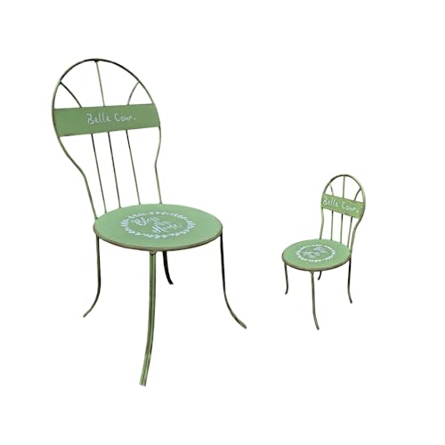 TentHome Blumenhocker Metall Vintage Shabby Kleiner Sitzhocker Landhaus Pflanzenhocker Rustikal Fußbänkchen Tritthocker Kinderhocker Used-Look Garten Dekohocker Shabby grün, 2er Set TentHome Blumenhocker Metall Vintage Shabby Kleiner Sitzhocker Landhaus Pflanzenhocker Rustikal Fußbänkchen Tritthocker Kinderhocker Used-Look Garten Dekohocker Shabby grün, 2er Set von TentHome