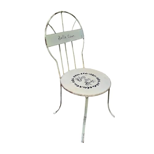 TentHome Blumenhocker Metall Vintage Shabby Kleiner Sitzhocker Landhaus Pflanzenhocker Rustikal Fußbänkchen Tritthocker Kinderhocker Used-Look Garten Dekohocker Shabby weiß, klein TentHome Blumenhocker Metall Vintage Shabby Kleiner Sitzhocker Landhaus Pflanzenhocker Rustikal Fußbänkchen Tritthocker Kinderhocker Used-Look Garten Dekohocker Shabby weiß, klein von TentHome
