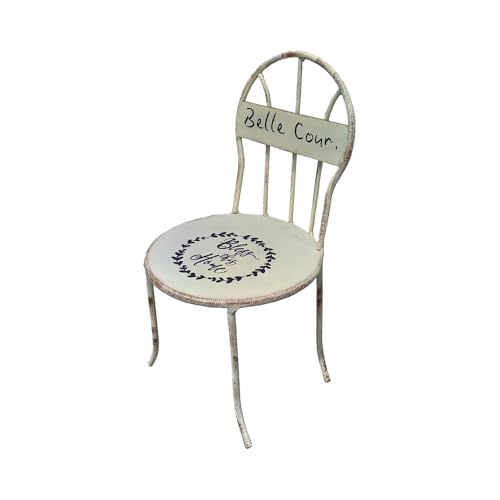 TentHome Blumenhocker Metall Vintage Shabby Kleiner Sitzhocker Landhaus Pflanzenhocker Rustikal Fußbänkchen Tritthocker Kinderhocker Used-Look Garten Dekohocker Shabby weiß, mini TentHome Blumenhocker Metall Vintage Shabby Kleiner Sitzhocker Landhaus Pflanzenhocker Rustikal Fußbänkchen Tritthocker Kinderhocker Used-Look Garten Dekohocker Shabby weiß, mini von TentHome
