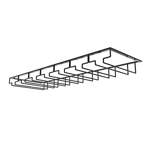 TentHome Glashalter Weinglas-Halter Edelstahl Gläser Hanger Weinglashalterung Gläserhalter Gläserschiene mit Schrauben für Bar, Zuhause, Cafe, Küche (7 Reihen) von TentHome