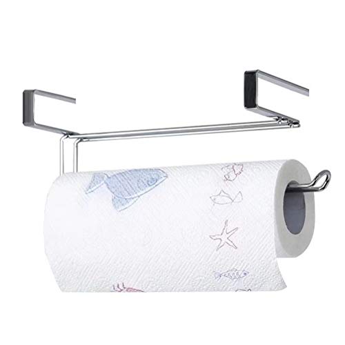 TentHome Schrankeinsatz Papierrollenhalter Rollenhalter Chrom Ohne Bohren Küchenrollenhalter für Küche Badezimmer Metall (30 * 7.5 * 9cm) von TentHome