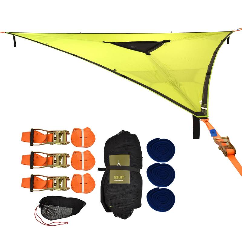 TENTSILE Hängematte Trillium 3 Personen Outdoor Trekking Dopppel Baumzelt 4x4 m-Green TENTSILE Hängematte Trillium 3 Personen Outdoor Trekking Dopppel Baumzelt 4x4 m-Green von Tentsile
