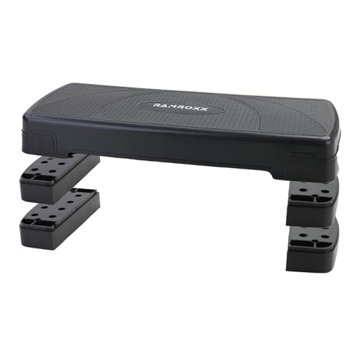 Tenzo-R Fitness Stepboard Stepper Steppbrett Workout 3 Stufen Schwarz 80x30cm von Tenzo-R
