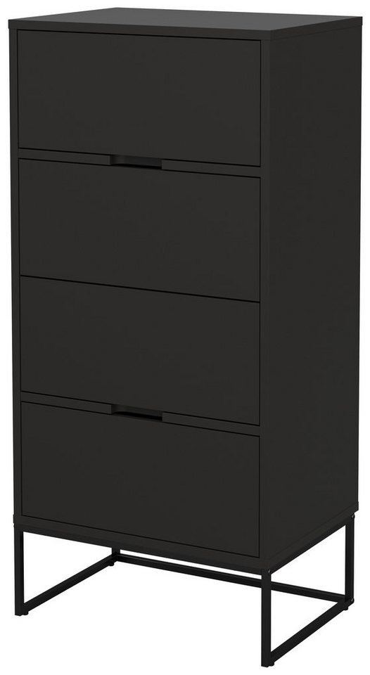 Tenzo Highboard Tenzo Lipp Kommode Spanplatte/Holzwerkstoff 60x43x127 cm (1) von Tenzo