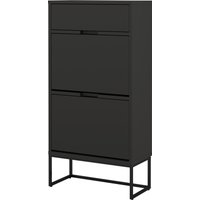 Tenzo Lipp Schuhschrank Metall/Holzwerkstoff 58x28x116 cm von Tenzo