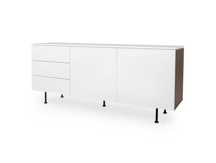 Tenzo Plain Sideboard 180x45x76cm Weiß von Tenzo