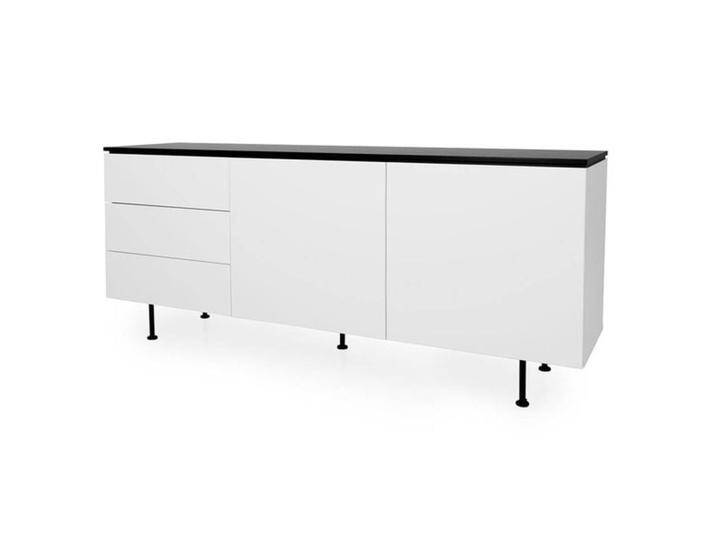 Tenzo Plain Sideboard 180x45x76cm Weiß von Tenzo