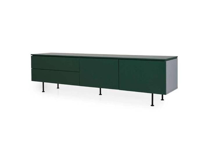 Tenzo Plain Sideboard 210x45x57cm Grün Hellgrau von Tenzo