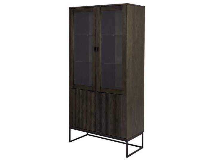 Tenzo Vitrine BALI Geriffelte Eichenfront, verstellbare Einlegeböden, glatte Oberfläche, braun, Smoked Oak Tenzo Vitrine BALI Geriffelte Eichenfront, verstellbare Einlegeböden, glatte Oberfläche, braun, Smoked Oak von Tenzo