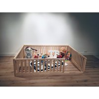 Handgefertigtes Montessori Bett | Kinderbett Natürliche Holzoptik Benutzerdefinierte Größenauswahl Teobeds von TeoBeds