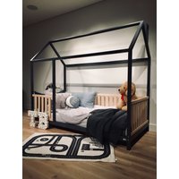 Queen Size 80 "' X60 Handgefertigtes Montessori Bett | Kinderbett Zelt Queen Beds, Bodenbett Size 60X80" Teo Beds von TeoBeds