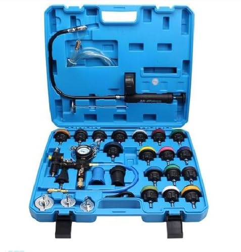 28tlg Kühlsystem Abdrückgerät Abdrücken Tester Kühlwasser Befüllgerät Kühler Entlüftungsgerät Kühlsystemtester Wassertank Lecksucher von Teodute