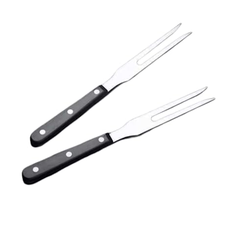2 Stücke Schnitzgabel Topf Gabeln Edelstahl Fleisch Serviergabel mit Kunststoff Griff Servier Grillgabel Schwarzer Griff Grillgabel 2 Stücke Schnitzgabel Topf Gabeln Edelstahl Fleisch Serviergabel mit Kunststoff Griff Servier Grillgabel Schwarzer Griff Grillgabel von Teogneot