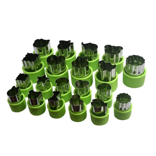 Teogneot 20 Stück Ausstecher Edelstahl, Ausstechformen, Gemüse Obst Ausstecher, Keksausstecher, Gemüseausstecher, Brot Ausstecher Set von Teogneot