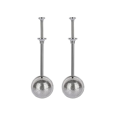 Teogneot 2 Stück Teesieb, Teefilter für Tasse - Teesieb Teefilter aus Edelstahl für losen Tee und Mulling Gewürze von Teogneot