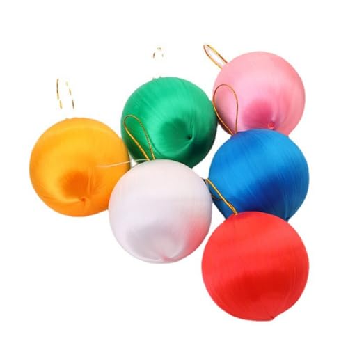 Weihnachtskugeln 12 Stück Christbaumkugeln Set Plastik Weihnachtsbaum mit Abnehmbare Schnur,Weihnachts Kugeln klein(6cm) von Teogneot