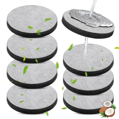 Teokantz 8 Stück Wasserfilter für Brita Fill & Go Wasserfilterflaschen Karaffen, Filter Pads Reduziert PFAS Chlor Mikropartikel Andere Geschmacksstörende Stoffe im Trinkwasser von Teokantz