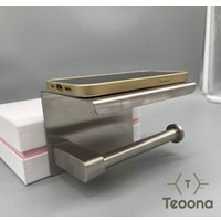 Teoona Selbstklebender Design Toilettenpapierhalter Ohne Bohren Bad Wc von Teoona