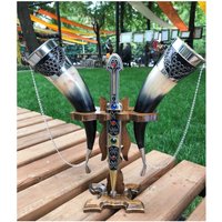 Trinkhorn, Wikinger Individuelles Geschenk, Hochzeitsgeschenk von TeoshaVintageStore