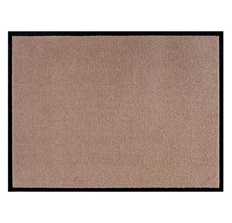 Teppich Boss Fußmatte waschbare In- & Outdoor Fußmatte Uni einfarbig beige, rechteckig, Höhe: 7 mm Teppich Boss Fußmatte waschbare In- & Outdoor Fußmatte Uni einfarbig beige, rechteckig, Höhe: 7 mm von Teppich Boss