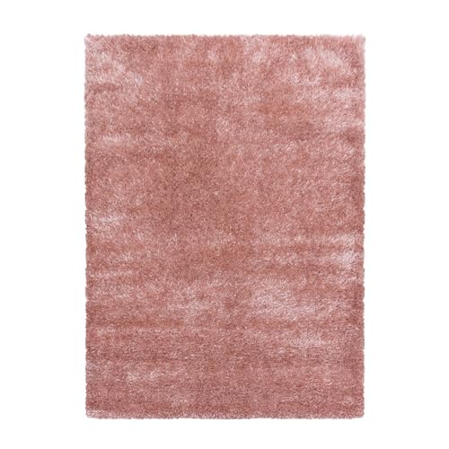 Hochflor Teppich Baquoa rechteckig, Farbe: Rosa, Größe:120x170 cm von Teppich Boss