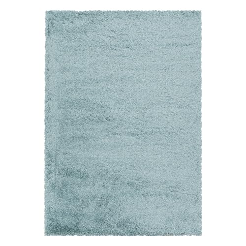 Hochflor Teppich Francesca Läufer, Farbe: Blau, Größe:80x150 cm von Teppich Boss