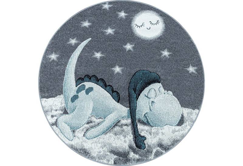 Teppich Boss Kinderteppich Kinder Teppich Bianca Blau, rund, Höhe: 10 mm Teppich Boss Kinderteppich Kinder Teppich Bianca Blau, rund, Höhe: 10 mm von Teppich Boss