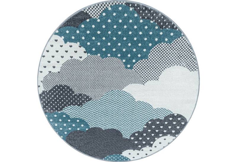 Teppich Boss Kinderteppich Kinder Teppich Bianca Blau, rund, Höhe: 10 mm Teppich Boss Kinderteppich Kinder Teppich Bianca Blau, rund, Höhe: 10 mm von Teppich Boss