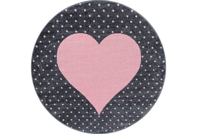 Teppich Boss Kinderteppich Kinder Teppich Bianca Pink, rund, Höhe: 10 mm von Teppich Boss