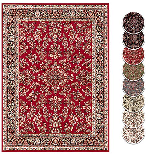Teppich Boss - Design Kurzflor Orient Teppich Zabul orientalisch Perser Look, Farbe:Rot, Größe:120x160 cm von Teppich Boss