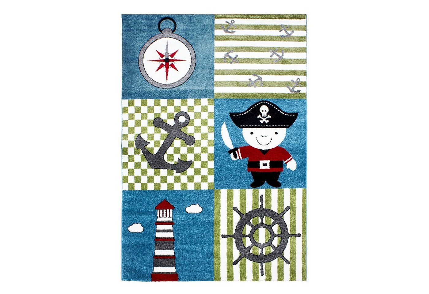 Teppich Boss Kinderteppich Kinder Teppich Kikki Multicolor, Läufer, Höhe: 11 mm Teppich Boss Kinderteppich Kinder Teppich Kikki Multicolor, Läufer, Höhe: 11 mm von Teppich Boss