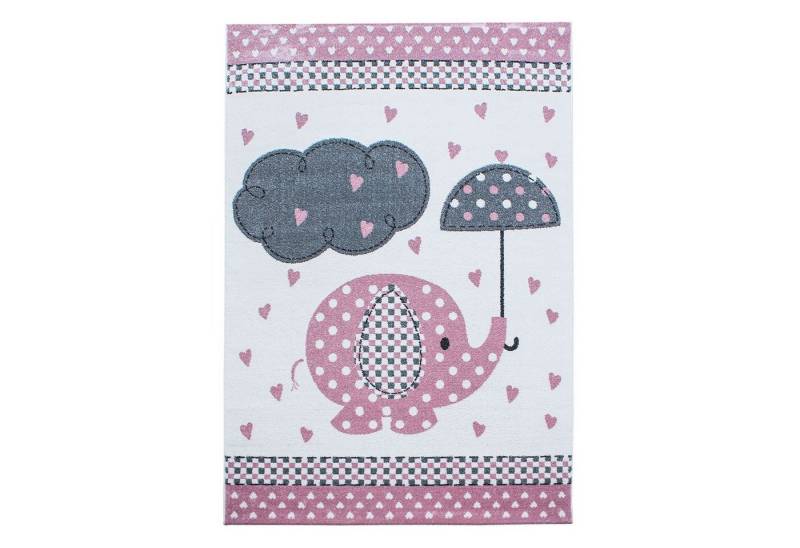 Teppich Boss Kinderteppich Kinder Teppich Kikki Pink, rechteckig, Höhe: 11 mm von Teppich Boss