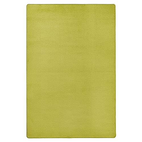 Teppich Boss - Kurzflor Uni Teppich Fancy einfarbig, Farbe:Grün, Größe:160x240 cm von Teppich Boss