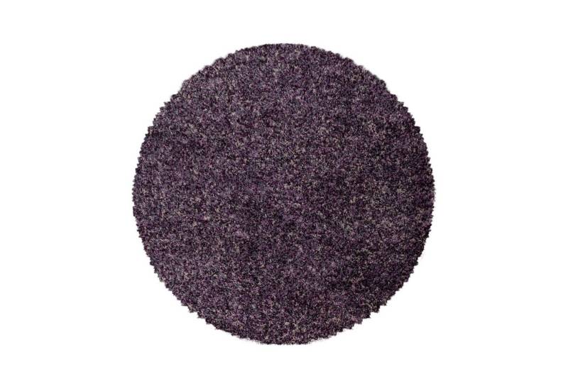 Teppich Boss Teppich Hochflor Teppich Enrico Lila, rund, Höhe: 30 mm von Teppich Boss