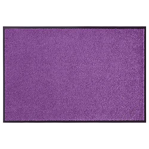 Teppich Boss - Wash & Clean waschbare Premium Fußmatte, Schmutzfangmatte, Türmatte div. Farben & Größen, Größe:60x180 cm, Farbe:Violett von Teppich Boss