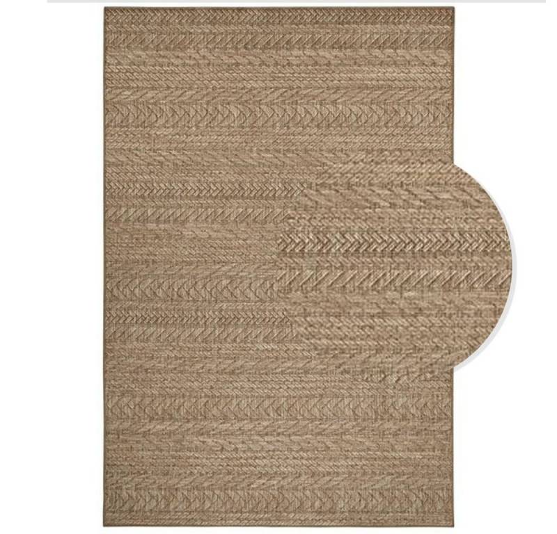 Teppich Boss Teppich Flachgewebe In- & Outdoor Teppich Granado Beige Braun in Natur Optik, rechteckig von Teppich Boss
