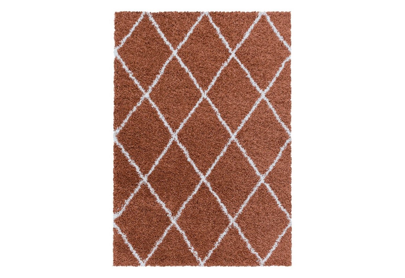 Teppich Hochflor Teppich Adriana Terrakotta, Teppich Boss, rechteckig, Höhe: 30 mm von Teppich Boss